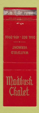 Matchbook Cover - Madbush Chalet Waitsfield VT WORN