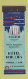 Matchbook Cover - Hotel Phillips Winner SD LE Goodwin