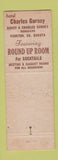 Matchbook Cover - Hotel Charles Grundy Yankton SD