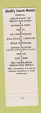 Matchbook Cover - Embers Restaurant Carlisle PA Quality Motel