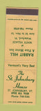 Matchbook Cover - St Johnsbury House VT WORN