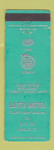 Matchbook Cover - Latta Motel SC