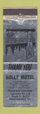 Matchbook Cover - Holly Motel Brattleboro VT WEAR
