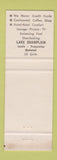 Matchbook Cover - North Star Motel Burlington VT Superior Motels