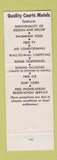 Matchbook Cover - Embers Restaurant Carlisle PA Quality Motel