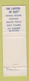 Matchbook Cover - Stoe Flake and Nordic Motor Inns Stowe VT