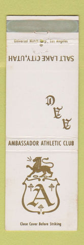 Matchbook Cover - Ambassador Athletic Club Salt Lake City UT WEAR