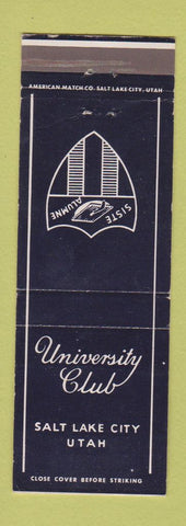 Matchbook Cover - University Club Salt Lake City UT