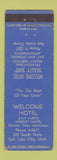 Matchbook Cover - Welcome Home Beauty Shop Hotel Salt Lake City UT WEAR
