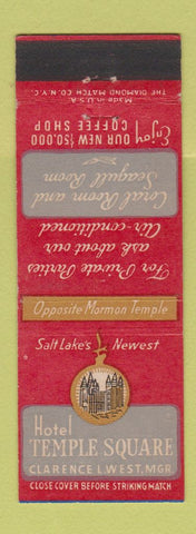 Matchbook Cover - Hotel Temple Square Salt Lake City UT