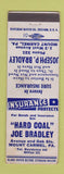 Matchbook Cover - Joseph Bradley Insurance Bonds Mount Carmel PA low phone #