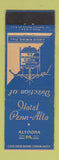 Matchbook Cover - Hotel Penn Alto Altoona PA