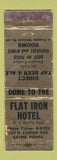 Matchbook Cover - Flat Iron Hotel Sayre PA WORN