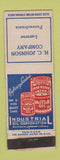 Matchbook Cover - Industrial Oil Corp HC Johnson Luzerne PA WEAR