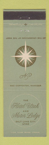 Matchbook Cover - Hotel Utah Salt Lake City UT
