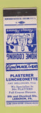 Matchbook Cover - Plasterer Lunch Lebanon PA Amy Mellinger