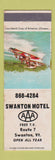 Matchbook Cover - Swanton Motel VT WEAR