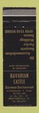 Matchbook Cover - Bavarian Castle Proctorsville VT