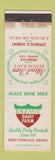 Matchbook Cover - Idlenot Dairy Farm North Springfield VT milk WEAR
