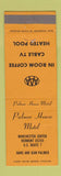Matchbook Cover - Palmer House Motel Manchester Center VT