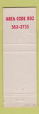 Matchbook Cover - Palmer House Motel Manchester Center VT
