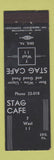 Matchbook Cover - Stag Cafe Erie PA MERCHANTS