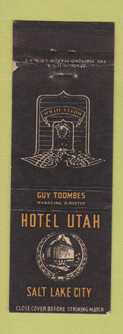 Matchbook Cover - Hotel Utah Salt Lake City UT