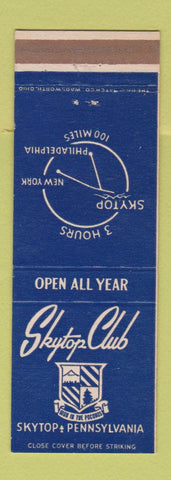 Matchbook Cover - Skytop Club Skytop PA