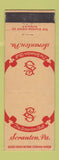 Matchbook Cover - Scranton Club Scranton PA