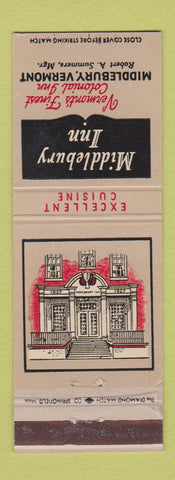Matchbook Cover - Middlebury Inn VT