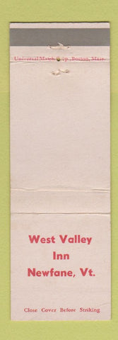 Matchbook Cover - West Valley Inn Newfane VT