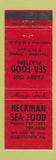 Matchbook Cover - Heckman Seafood Restaurant Allentown PA