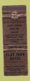 Matchbook Cover - Flat Iron Hotel Sayre PA WEAR