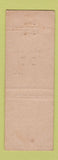 Matchbook Cover - Flat Iron Hotel Sayre PA WEAR