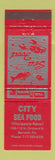 Matchbook Cover - City Seafood Berwick PA
