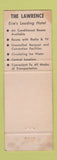 Matchbook Cover - Lawrence Hotel Erie PA WEAR