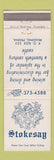 Matchbook Cover - Stokesay Restaurant Reading PA