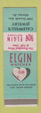 Matchbook Cover - Elgin Watches Caldwell's Jewelry Altoona PA
