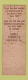 Matchbook Cover - Tioga Oak Shoe Soles Doc's Repair Danville PA WEAR