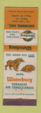 Matchbook Cover - Waterbury Heating Cooling Grimms Sharon PA