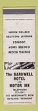 Matchbook Cover - Bardwell Hotel Motor Inn Rutland VT
