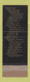 Matchbook Cover - Colonial Hotel York PA