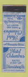 Matchbook Cover - Hotel Columbus Harrisburg PA WEAR