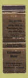 Matchbook Cover - Catamount Motel Bennington VT WEAR