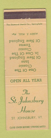 Matchbook Cover - ST Johnsbury House VT
