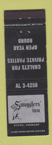 Matchbook Cover - Cmugglers' Inn Stowe VT