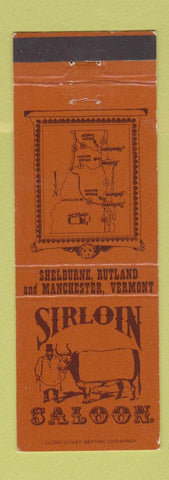 Matchbook Cover - Sirloin Saloon Manchester Shelburne VT
