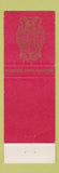 Matchbook Cover - Gen Gross Irwin PA restaurant