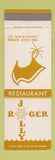 Matchbook Cover - Jolly Roger Restaurant Johnstown PA