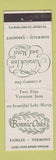 Matchbook Cover - Bonnie Oaks Fairlee VT Norwich Inn VT WEAR